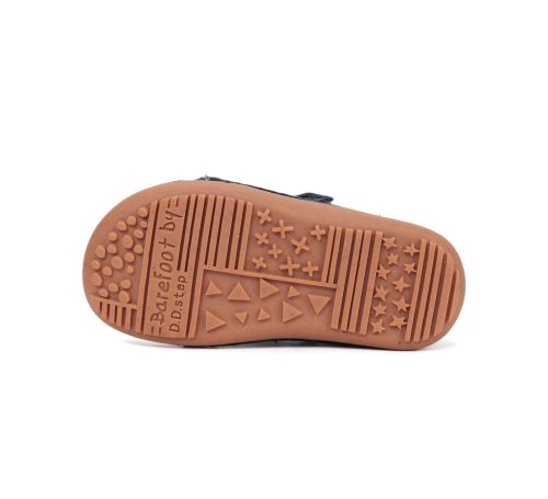 33-as D.D.Step Kisfiú Barefoot zárt cipő, sötétkék