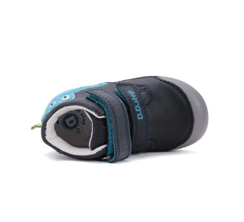 21-es D.D.Step Kisfiú Első lépés zárt cipő, krokodil, sötétkék