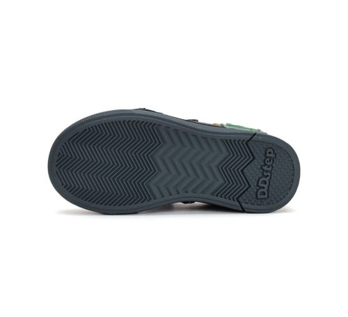 25-ös D.D.Step Kisfiú világító zárt cipő, sárkányos, szürke