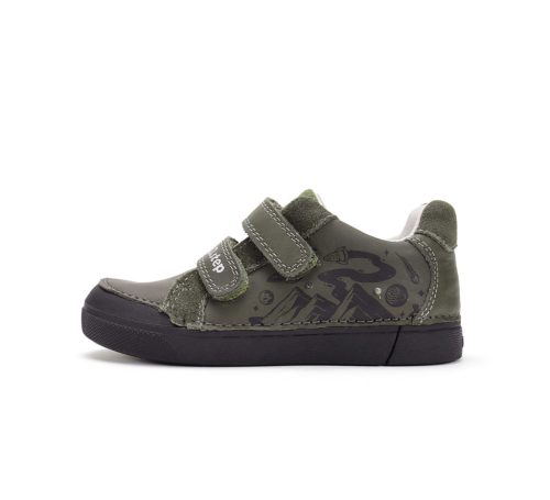 25-ös D.D.Step Kisfiú Led-es zárt cipő, khaki