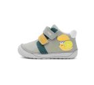 22-es D.D.Step Kisfiú Barefoot zárt cipő, csiga mintával, menta
