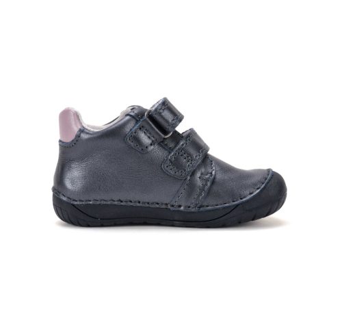 23-as D.D.step Kislány Barefoot Zárt cipő, bagoly mintával, sötétkék