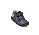 23-as D.D.step Kislány Barefoot Zárt cipő, bagoly mintával, sötétkék