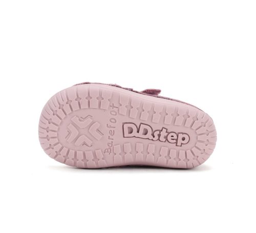 23-as D.D.step Kislány Barefoot Zárt cipő, bagoly mintával, málna 