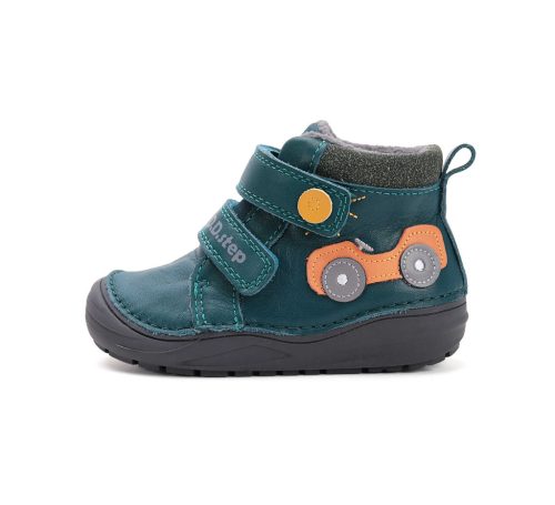 31-es D.D.Step Kisfiú Zárt cipő, autós mintával, tenger zöld