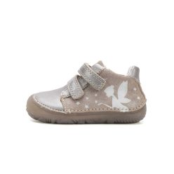   26-os D.D.Step Kislány Barefoot zárt cipő, fluoreszkáló, tündér mintával, pezsgő színben 