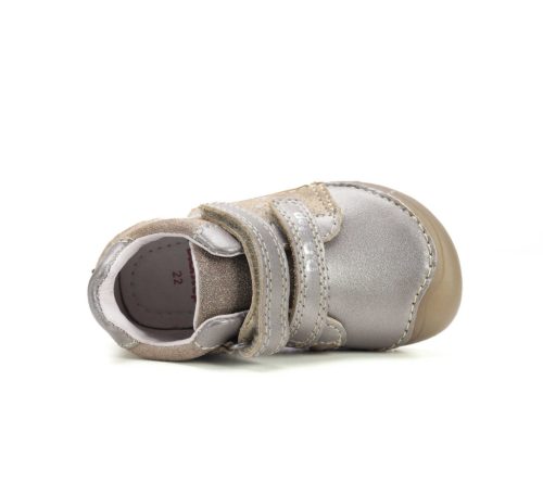 30-as D.D.Step Kislány Barefoot zárt cipő, fluoreszkáló, tündér mintával, pezsgő színben 