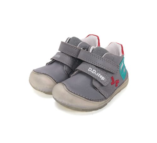 30-as D.D.Step Kisfiú Barefoot zárt cipő, szürke