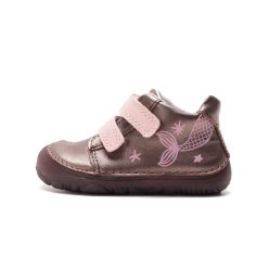   22-es D.D.step Kislány Barefoot Zárt cipő, sellő mintával, bronz 