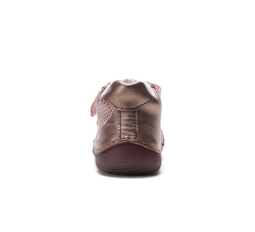 23-as D.D.step Kislány Barefoot Zárt cipő, sellő mintával, bronz 