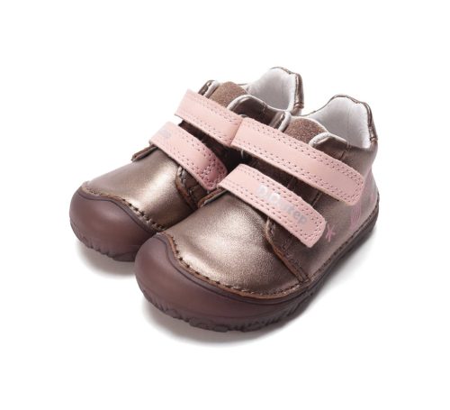 23-as D.D.step Kislány Barefoot Zárt cipő, sellő mintával, bronz 