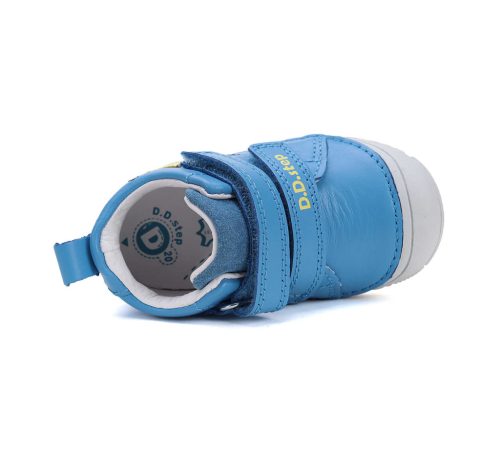 22-es D.D.Step Kisfiú zárt cipő, krokodilos, kék 