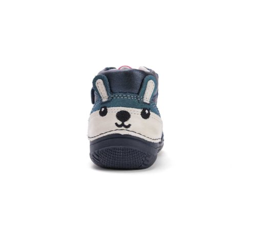 22-es D.D.Step Kislány zárt cipő, kutyusos mintával, csillogó kék