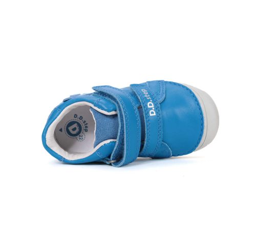 20-as D.D.Step Kisfiú zárt cipő, róka mintával,óceán kék 