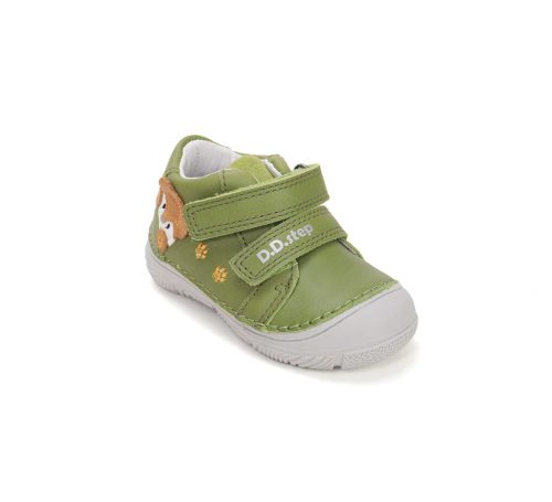 25-ös D.D.Step Kisfiú zárt cipő, róka mintával, zöld