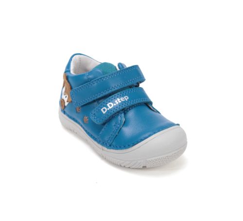 21-es D.D.Step Kisfiú zárt cipő, róka mintával, kék 