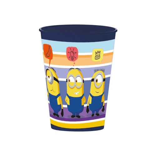 Minyonok Striped műanyag pohár 260 ml