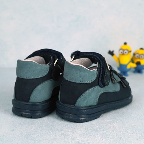 Maus Sz4f szupinált szandál - kék, focilabdás