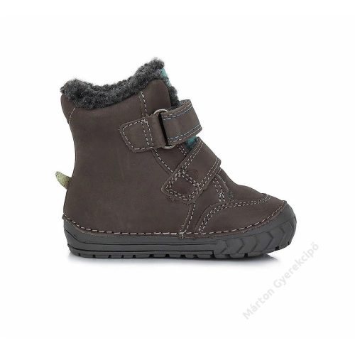 21-es D.D.Step Kisfiú Bélelt bokacipő, dinós, szürke