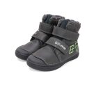 29-es D.D.Step Kisfiú Bélelt bokacipő, gamer mintás, fluoreszkáló talppal, sötétszürke