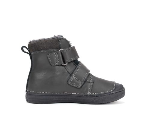 30-as D.D.Step Kisfiú Bélelt bokacipő, gamer mintás, fluoreszkáló talppal, sötétszürke