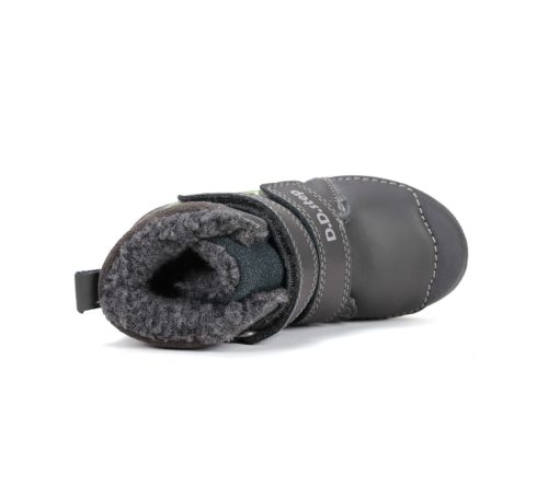 30-as D.D.Step Kisfiú Bélelt bokacipő, gamer mintás, fluoreszkáló talppal, sötétszürke