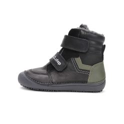   29-es D.D.Step Kisfiú Barefoot Bélelt bokacipő, fekete-zöld