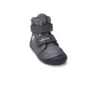 29-es D.D.Step Kislány Barefoot Bélelt bokacipő, fekete-szürke