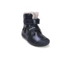 30-as D.D.Step Kislány Barefoot Bélelt bokacipő, unikornis mintával, sötétkék 