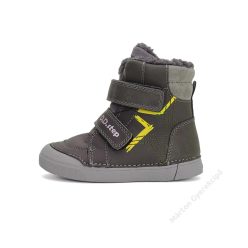 34-es D.D.Step Kisfiú bélelt bokacipő, sötét szürke