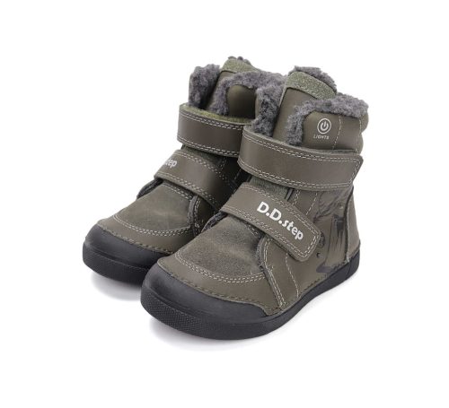 30-as D.D.Step Kisfiú Világító Bélelt bokacipő, űrmintás, szürke