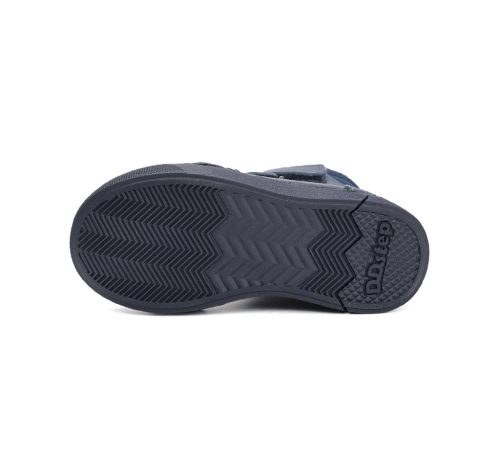 30-as D.D.Step Kisfiú Világító Bélelt bokacipő, űrmintás, sötétkék 