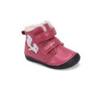 21-es D.D.Step Kislány Barefoot Bélelt bokacipő, mókusos, rózsaszín