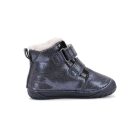 23-as D.D.Step Kislány Barefoot Bélelt bokacipő, madárkás, sötétkék
