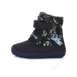 D.D.Step Kisfiú Bélelt bokacipő, űrhajós, sötét kék
