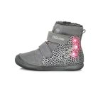 D.D. Step kislány bakancs- szürke, Led-es