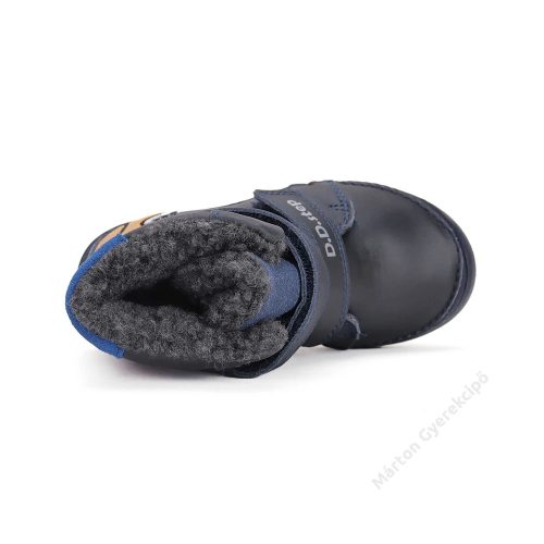 30-as D.D.Step Kisfiú bélelt bokacipő, sötét kék