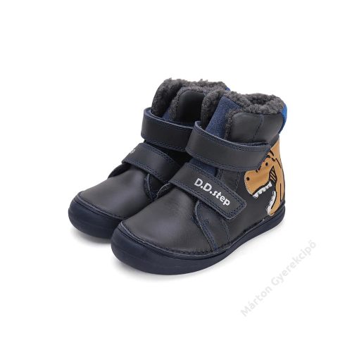 30-as D.D.Step Kisfiú bélelt bokacipő, sötét kék