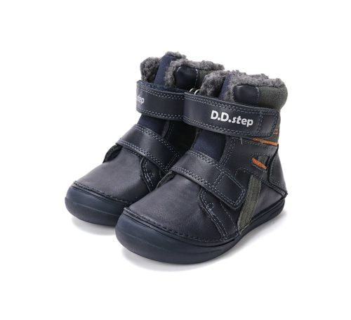 30-as D.D.Step Kisfiú Bélelt bokacipő, sötétkék