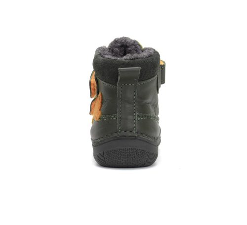 20-as D.D.Step Kisfiú bélelt bokacipő, rókás, emerald zöld
