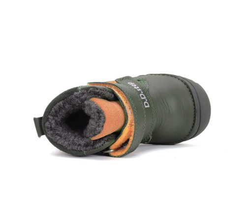 20-as D.D.Step Kisfiú bélelt bokacipő, rókás, emerald zöld